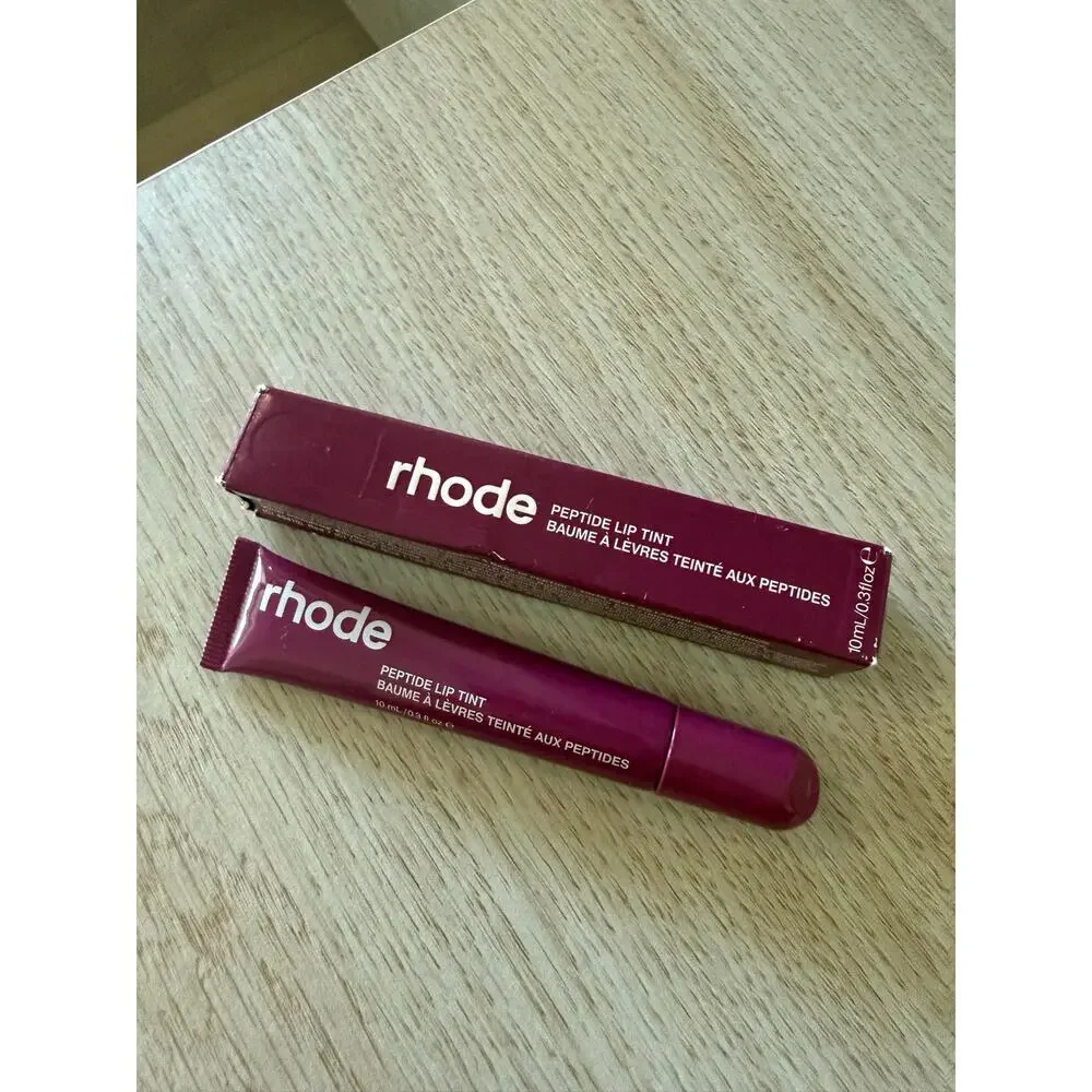 $20 New Rhode Peptide Lip Tint Raspberry Jelly Hailey Bieber Lip Treatment